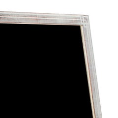 "Cornice per foto fatta a mano a 12 carati", Wood Wood a foglia d'oro bianca 8 x 10 in cornice