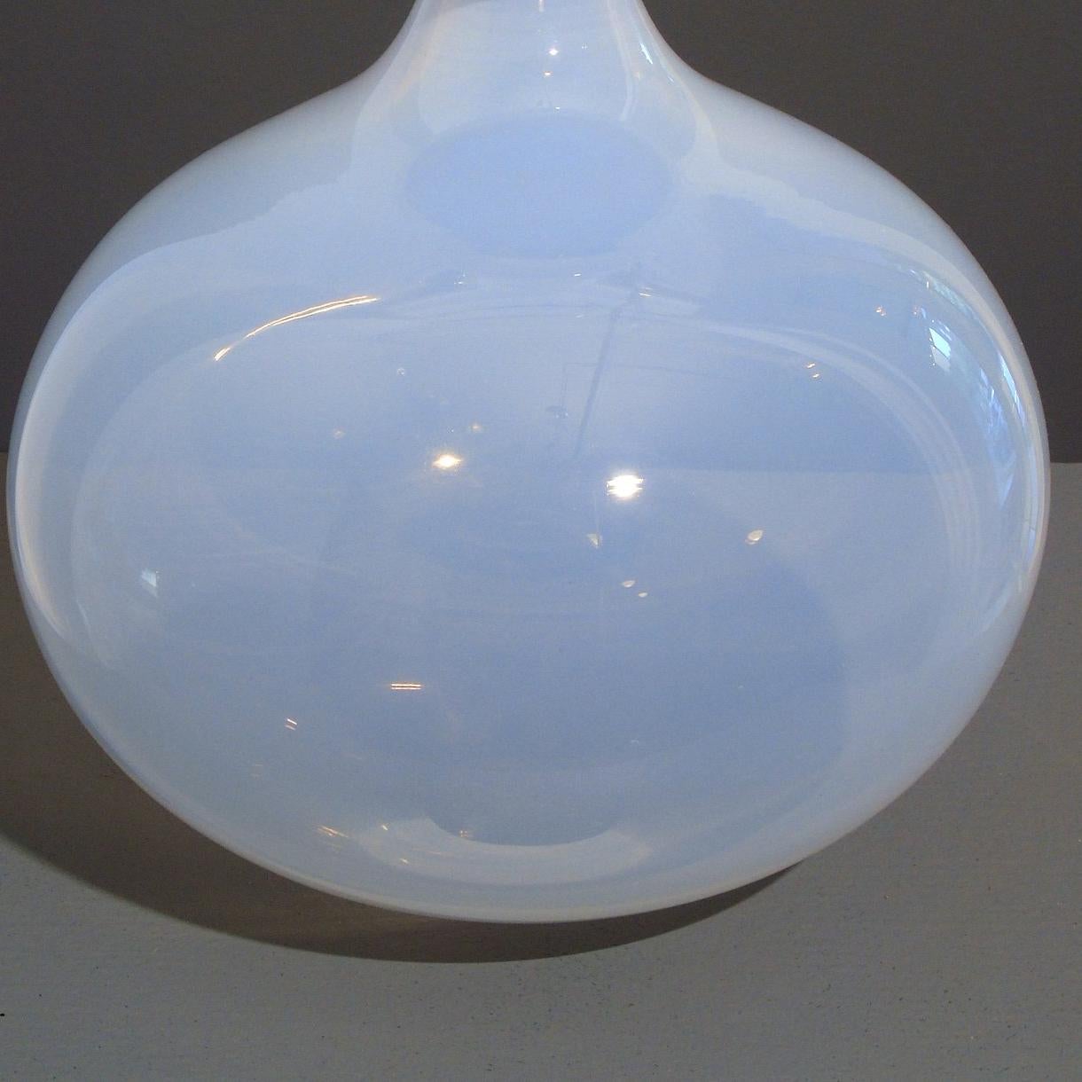 Blue and White Disc Topped Jug For Sale 1