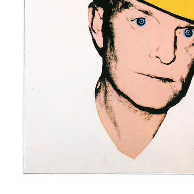 Vintage reproductive print after Warhol, Truman Capote - Yellow Fedora - Pop Art Art by (after) Andy Warhol