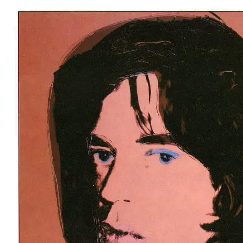 Vintage reproductive print after Warhol, Mick Jagger For Sale 1