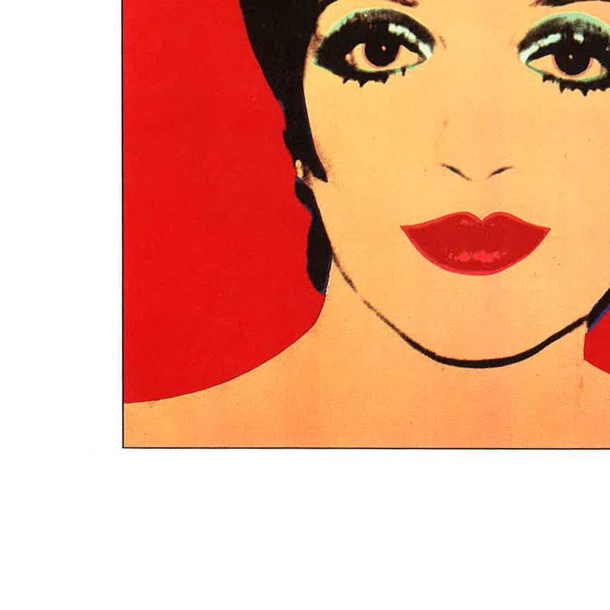 Vintage reproductive print after Warhol, Liza Minelli, Red Background - Pop Art Art by (after) Andy Warhol