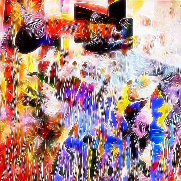 Maciek Peter Kozlowski Rain on the Boulevard, Mixed Media Art on