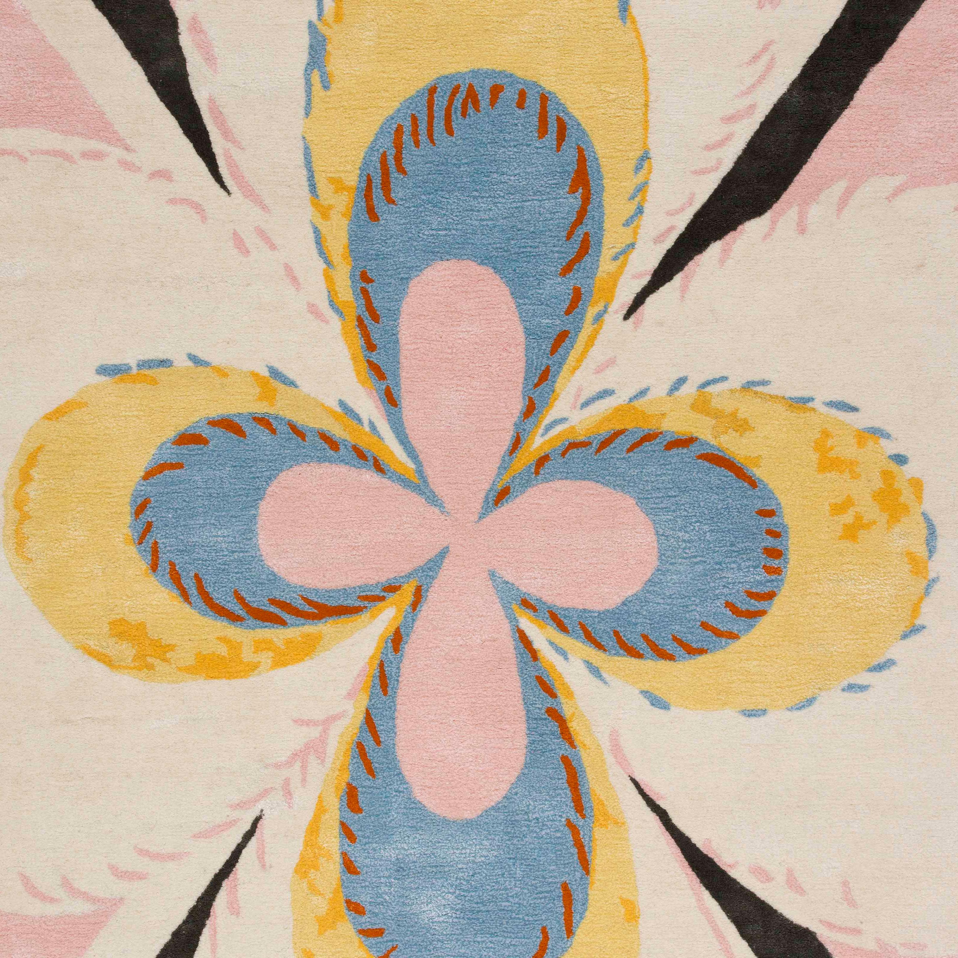 Group VII, Series US, no 7., 2018
50% New Zealand wool, 50% viscose. Hand tufted
Edition of 30

Hilma af Klint: The Temple Series Collection
Produced by Asplund in collaboration with the Hilma af Klint Foundation.

Her vision extended beyond the