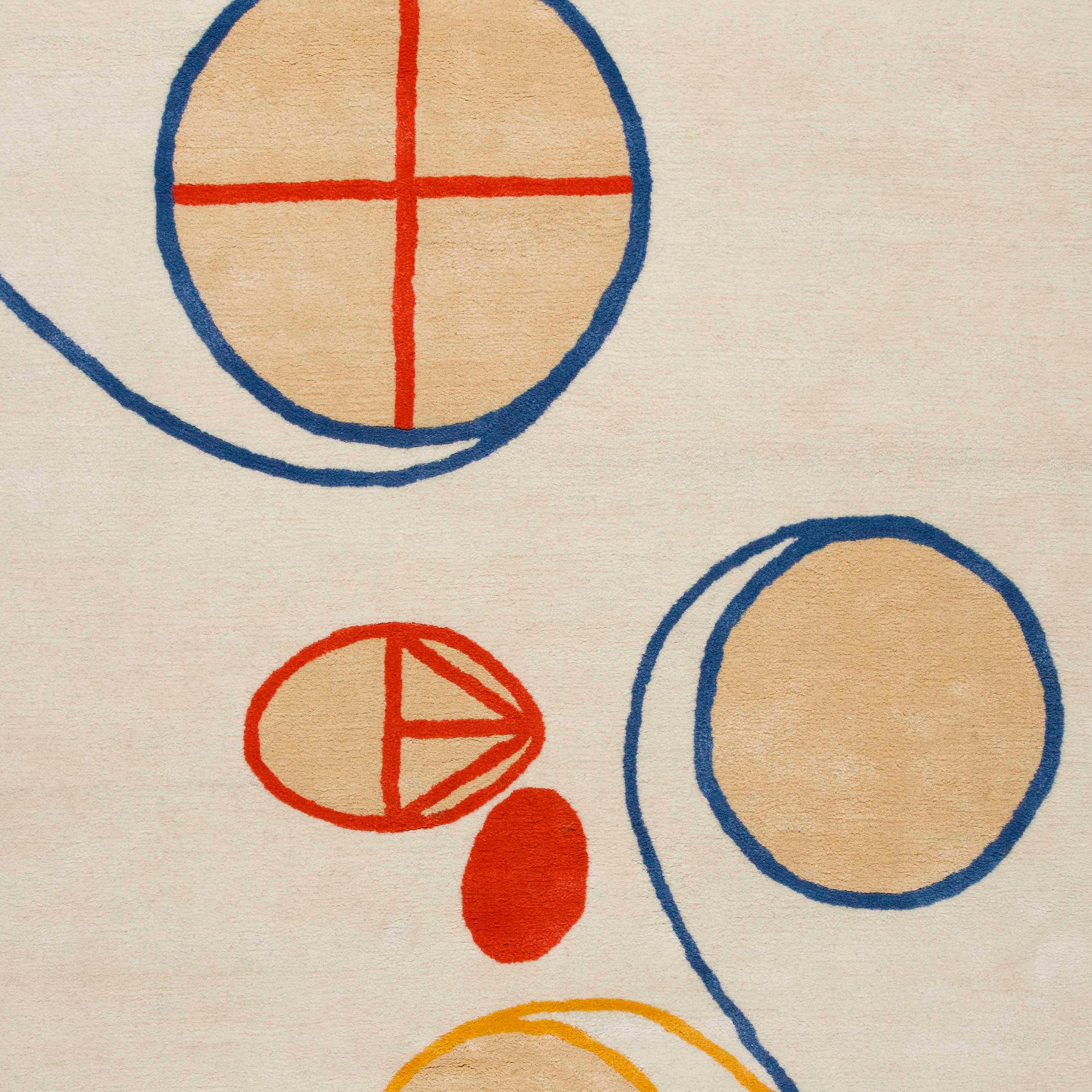 Hilma af Klint
Group V, no 2. Series WUS, Seven Pointed Star (1908), 2018
50% New Zealand wool, 50% viscose. 
Hand tufted
Numbered edition of 30
Comes with certificate

Produced by the Hilma af Klint Foundation in collaboration with Asplund.

Hilma