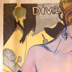 Sexaphone, Mixed Media on Watercolor Paper