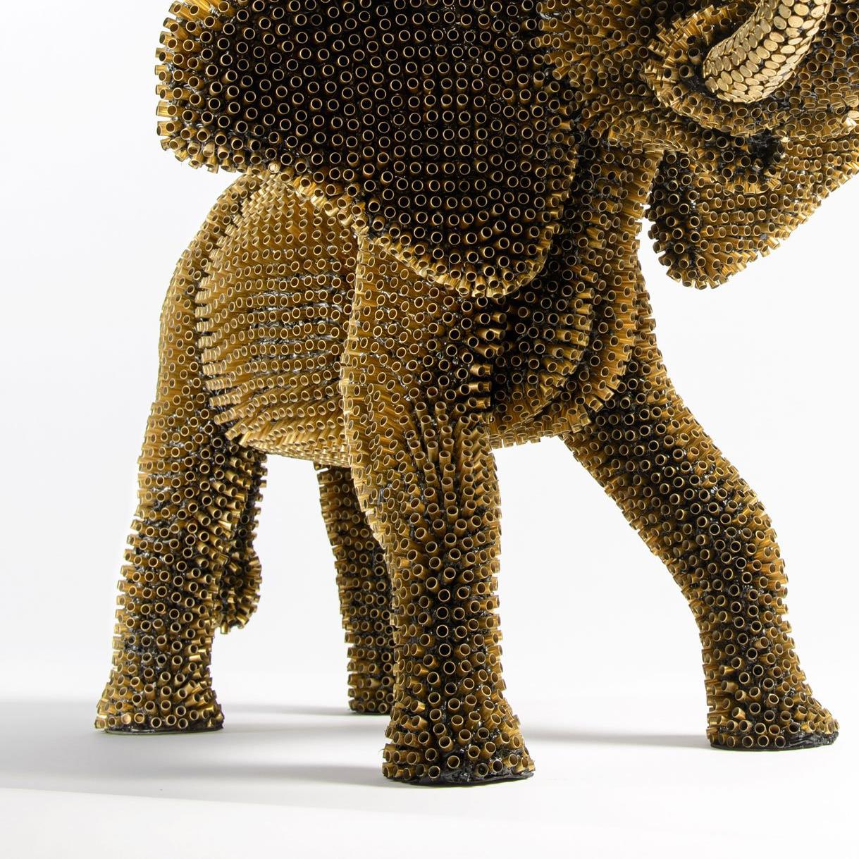Elephant - Gray Figurative Sculpture by Sebiha Demir