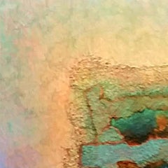 Talisman - contemporary abstract light colors textured mixed media painting