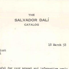 Cataloging Dalì's work