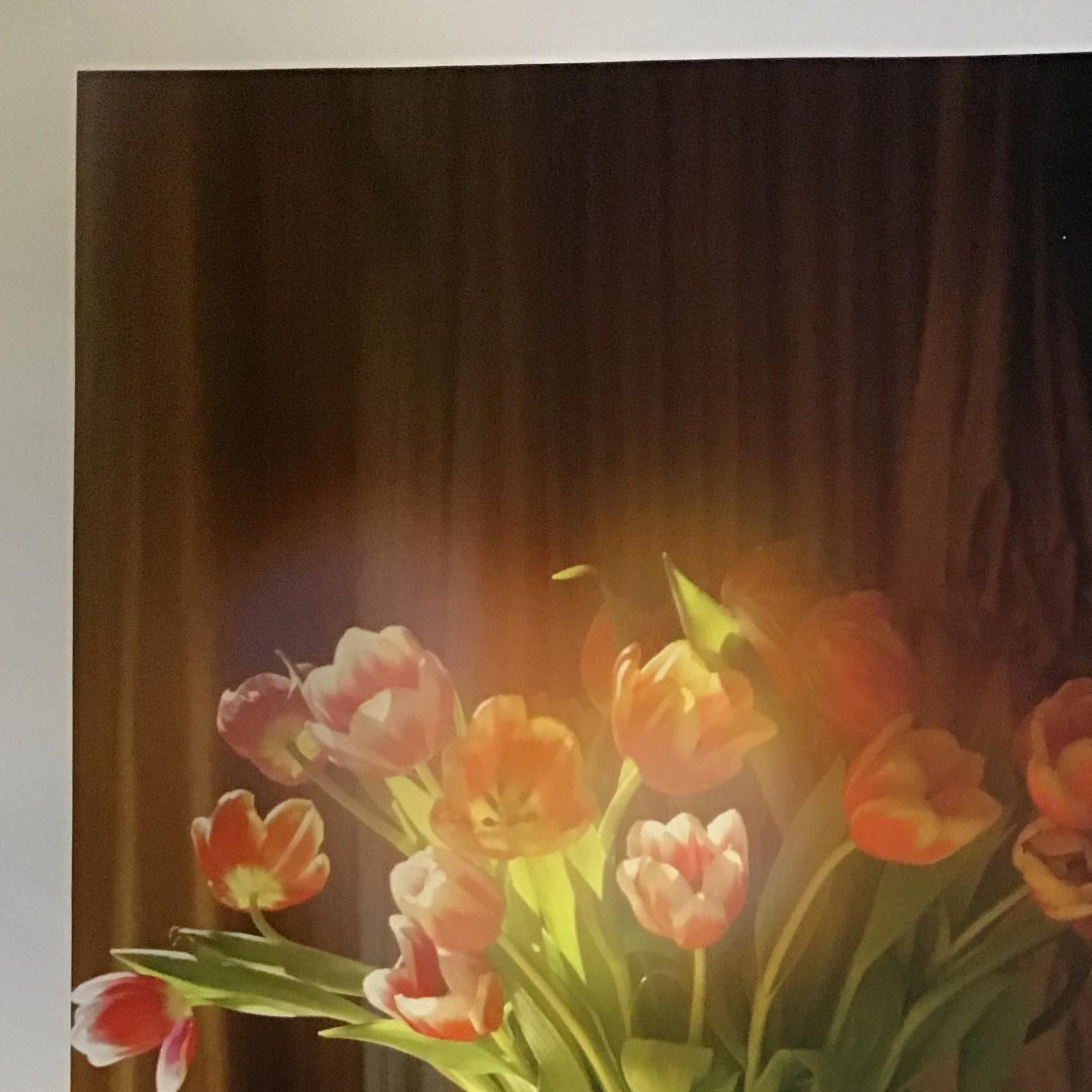 Glowing tulips - Victorian Mixed Media Art by bruce keyes