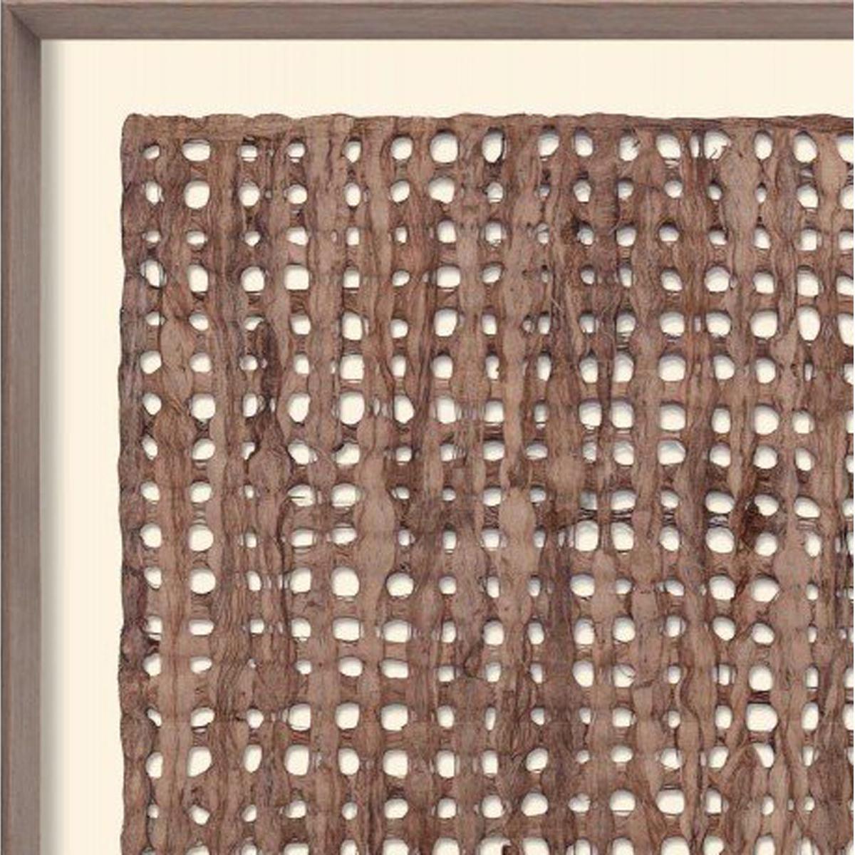 Amate Papers no. 3, handmade paper, framed For Sale 1