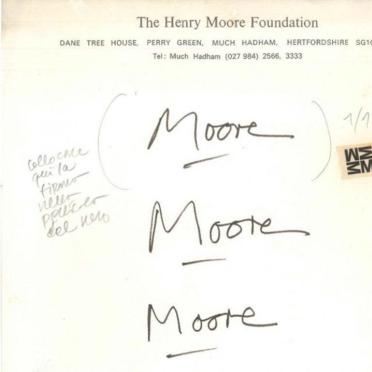 henry moore signature