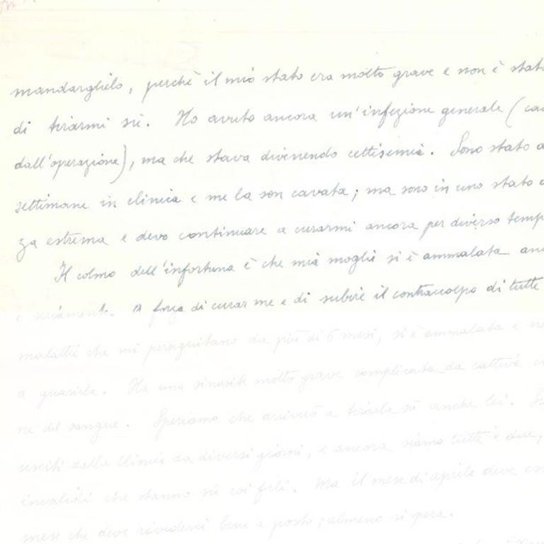 Autogramm-Brief an Veno Pilon  - 1950er Jahre - Gino Severini - Futurist im Angebot 2