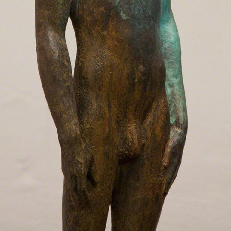 Man in the Rain - Modern, 21st Century, Bronze, Figurative Sculpture For Sale 2