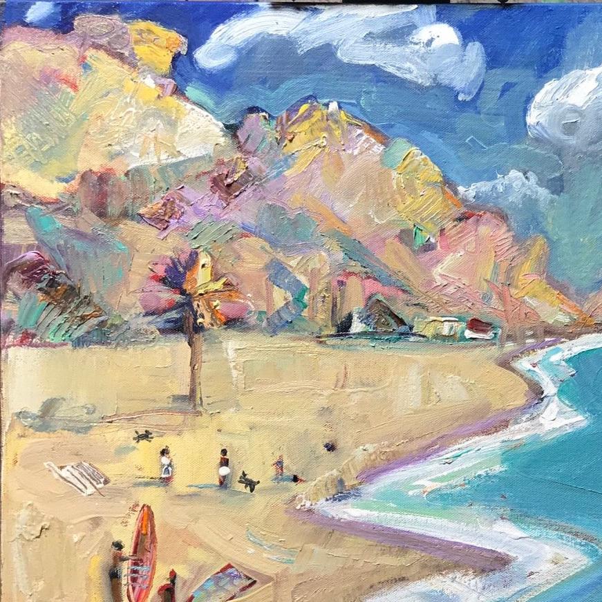 <p>Artist Comments<br />This painting is inspired by a small plein air sketch. I hope the viewer walks away with a sense of breathing the fresh ocean air. </p><p>About the Artist<br />When James Hartman was in art school, he became fascinated with