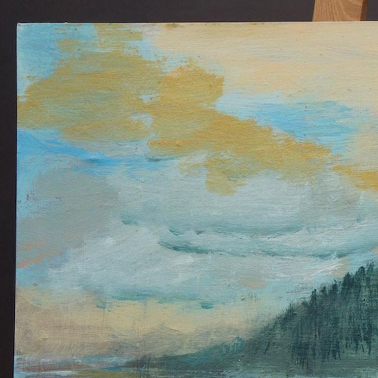 <p>Artist Comments<br />I spend a fair amount of time on the Oregon coast and this particular painting was made at my studio from memory. I hope the soft impressionistic style captures the changeable atmosphere on the coast. The piece is on board