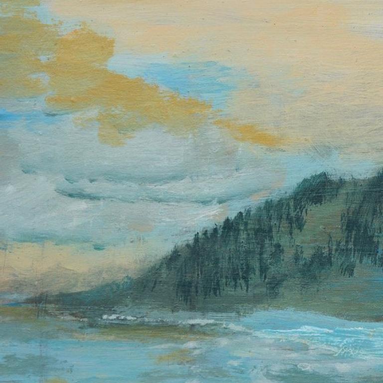 Coastal Memory ll - Abstract Impressionist Art by Sidonie Caron