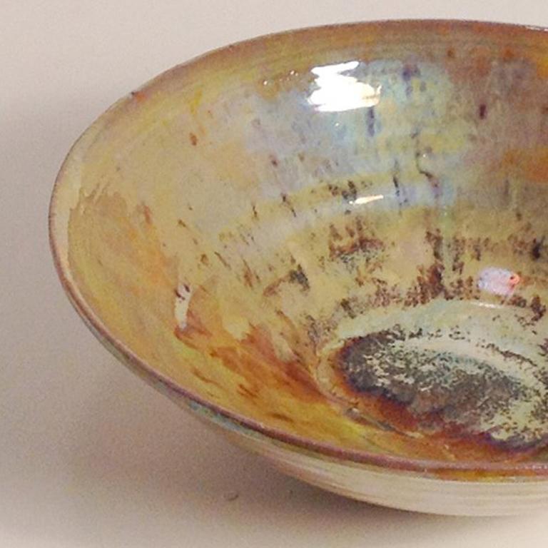 Gold Lustre Bowl, circa 1980s
glazed earthenware
2-1/2 (H) x 7