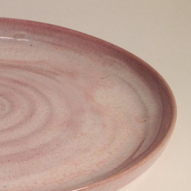 Pink Plate, circa 1980s
glazed earthenware
1-1/4 (H) x 10