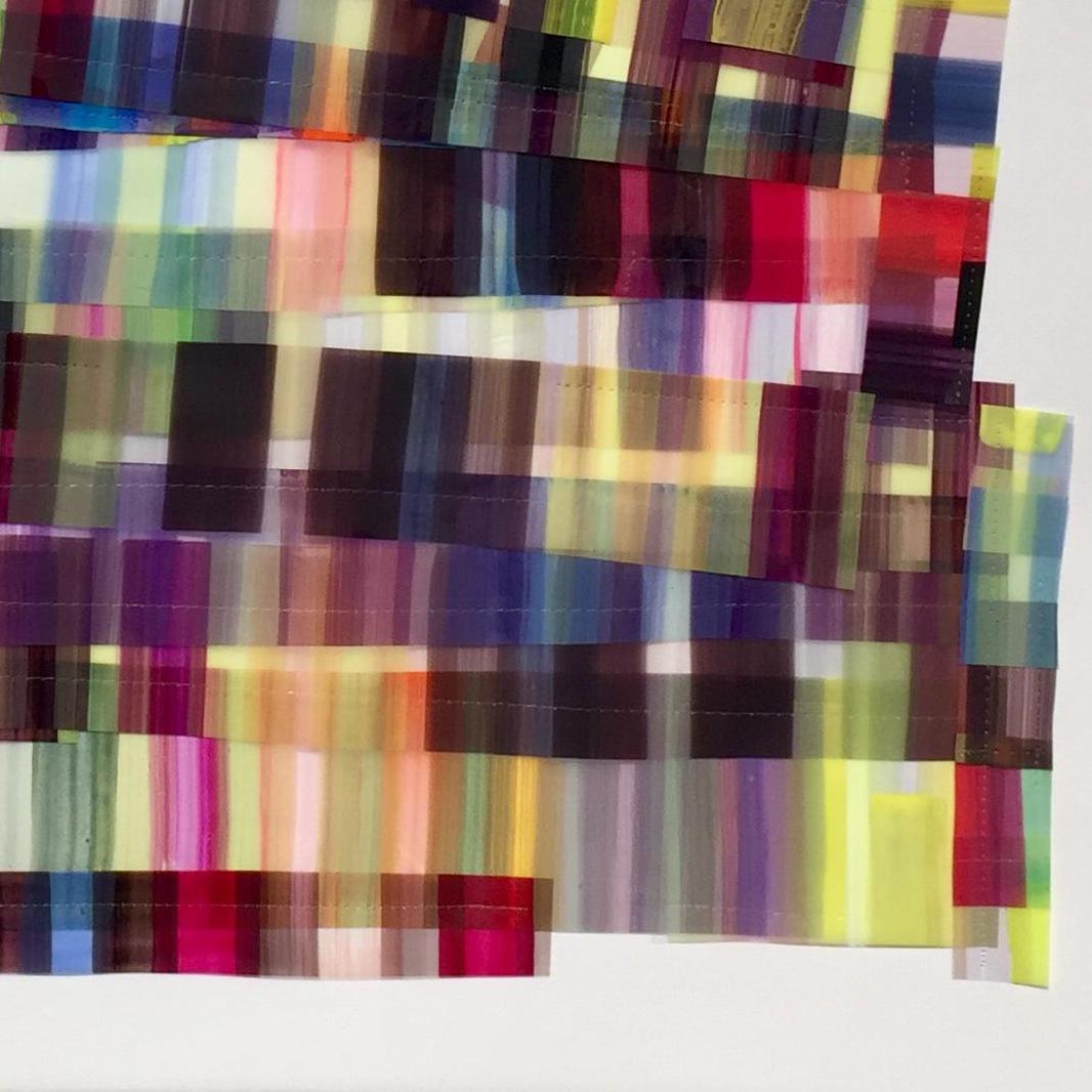 Rachel Hayes is a nationally recognized artist who creates fabric structures that vibrantly explore painting processes, quilt making, architectural space, light, and shadow. Because of the large-scale nature of her installations and her interests in