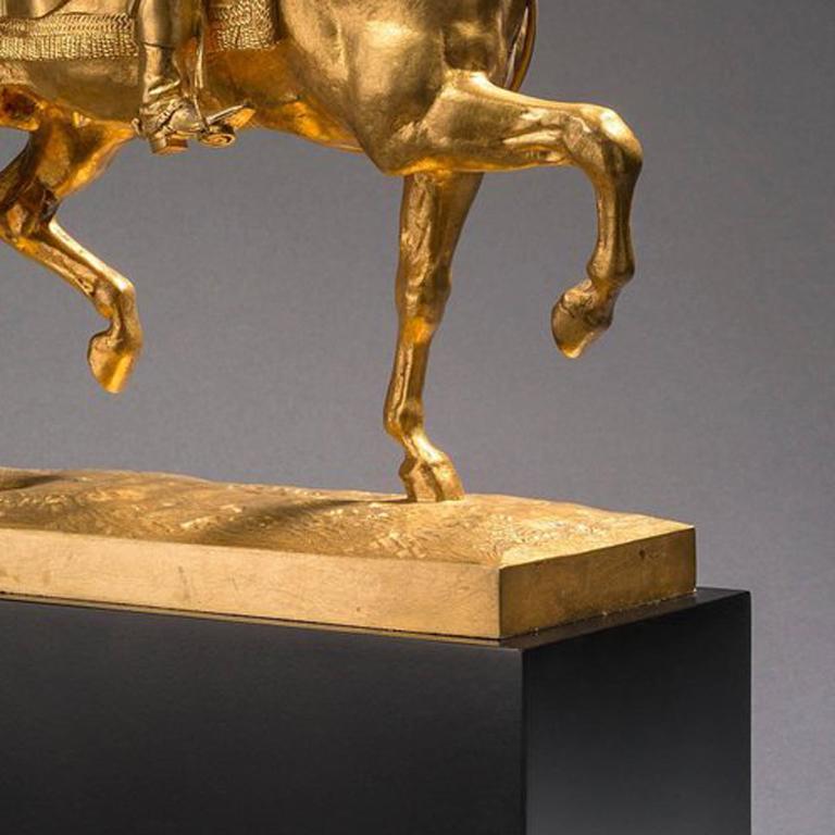 Antoine-Louis Barye
1796-1875 Français

Le Général Bonaparte (Le Général Bonaparte en Egypte)
Bronze avec patine dorée
Signé 