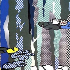 Roy Lichtenstein, Water Lilies with Cloud, 1992 Screenprint, Signed & Numbered
