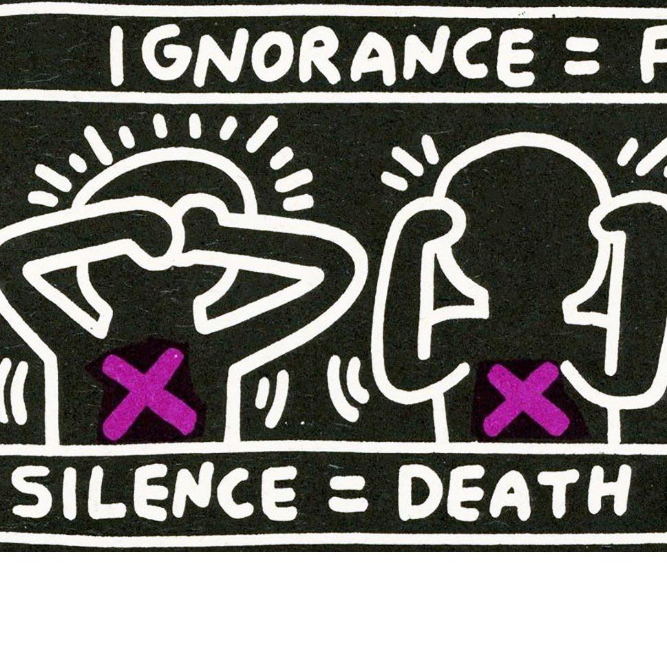 silence equals death keith haring