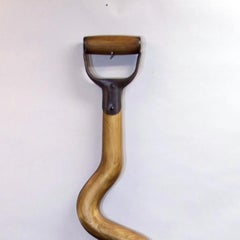 "Snake Spade", Contemporary Surrealist Sculpture with Mixed Media, Fine Craft
