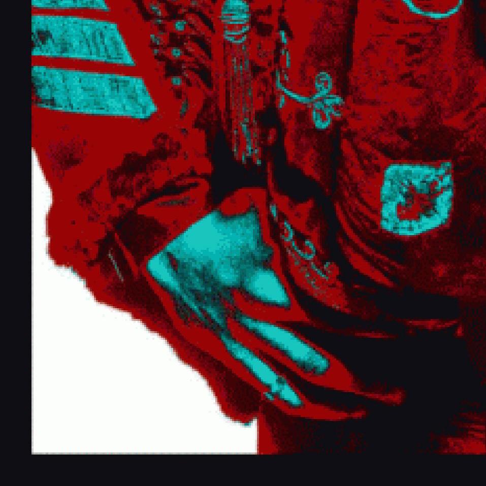Lenticular de Jimi Hendrix. El color se desplaza y cambia a medida que el espectador se mueve.

En 1991, Gered se asoció con el diseñador David Costa. Juntos producen una serie de serigrafías de edición limitada basadas en su archivo.  El primer