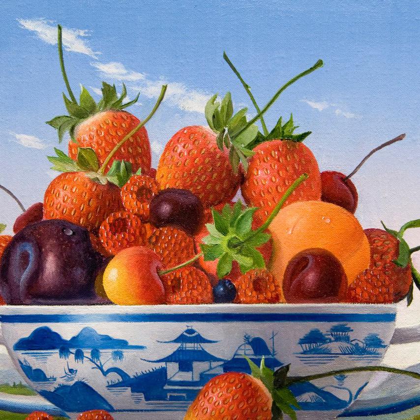 Mixed Fruits with Canton Bowl For Sale 1