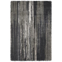 Inuk Hand-Tufted Tencel Rug in Brown and Black Gradient