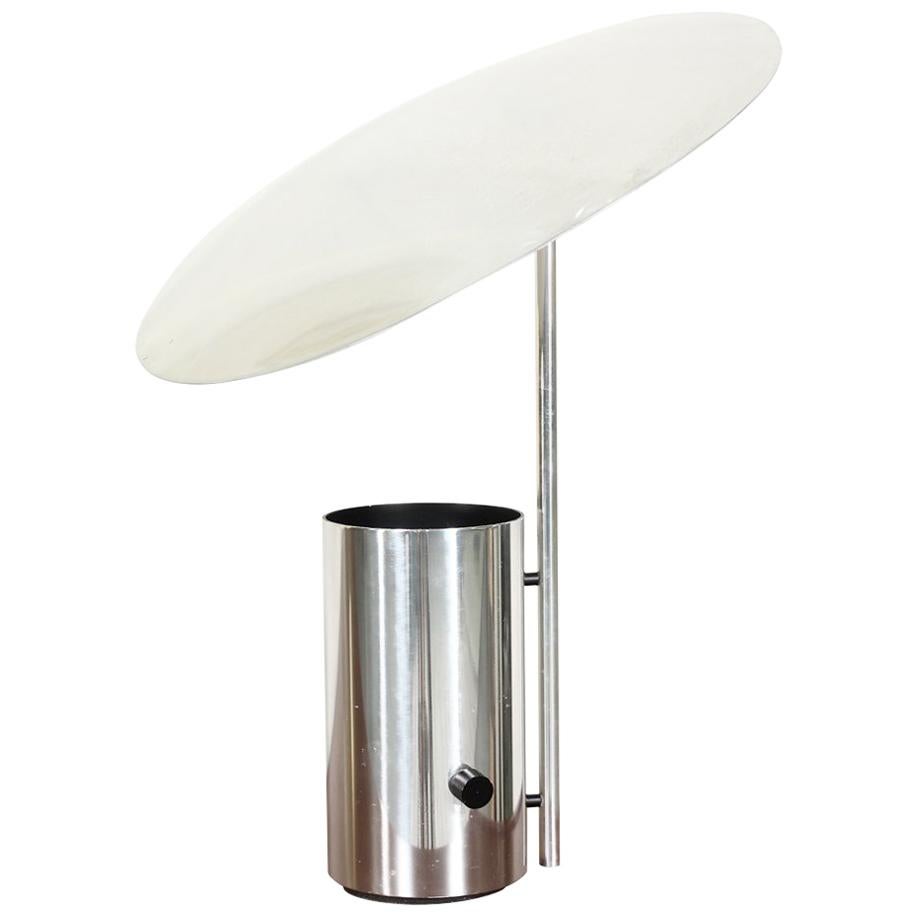 George Nelson “Half-Nelson” Chrome Reflector Lamp for Koch & Lowy