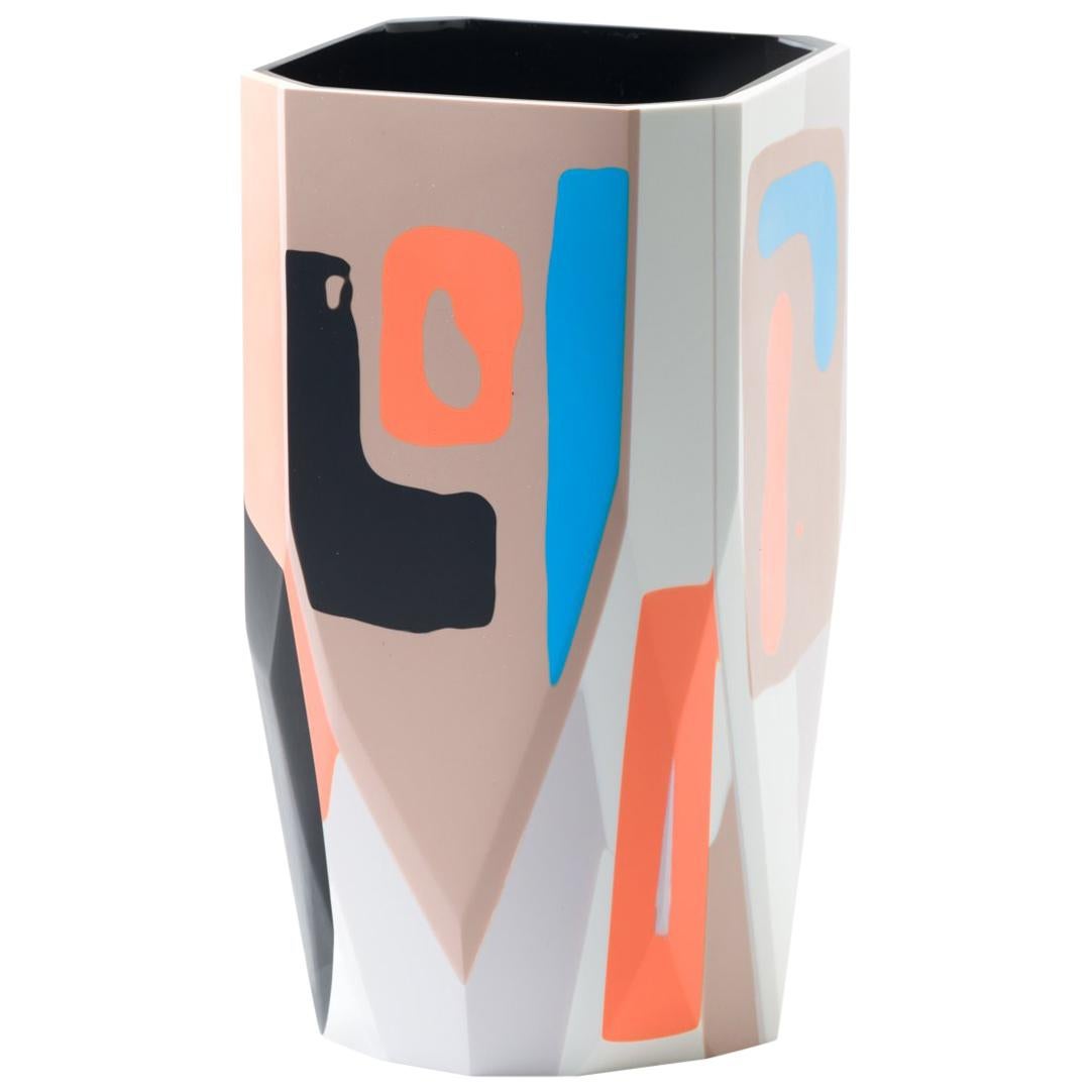 Einzigartige Contemporary Kalahari-Vase aus Harz von Elyse Graham im Angebot