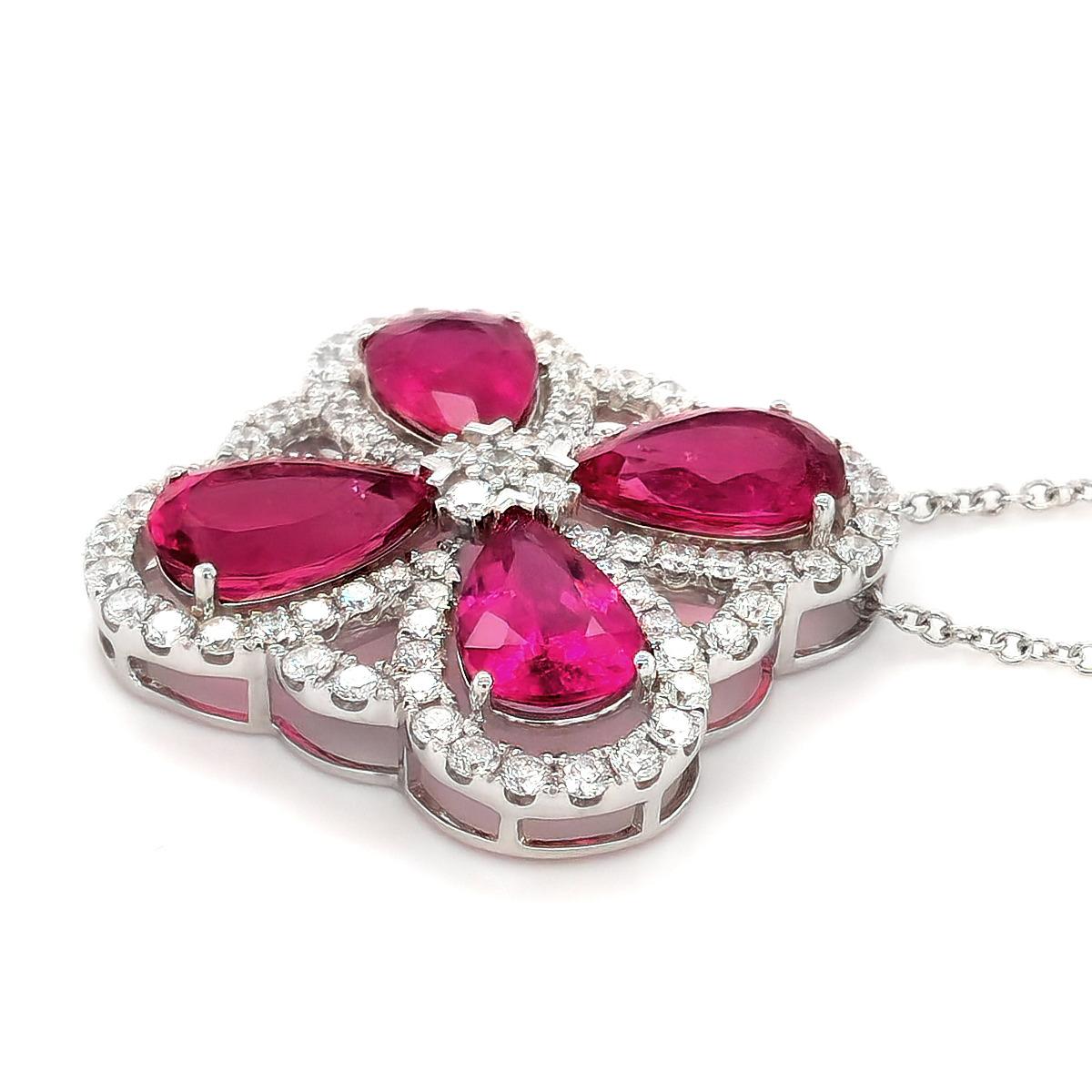 Natural Rubellites 11.22 carats set in 14K White Gold Pendant with 2.10 carats Diamonds

Details
SKU
2271
Metal type
14K White Gold
Metal Weight
8.97
Center Stone
Rubellite
Side Stones
Diamonds
Report
N/A

Center Stone
Quantity
4
Total Weight
11.22