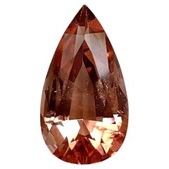 11,22 quilates Turmalina de melocotón de primera calidad Piedra talla pera para joyería Gema natural