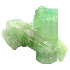 11,22 Gramm Grüner Turmalin-Kristall-Cluster aus Kunar, Afghanistan