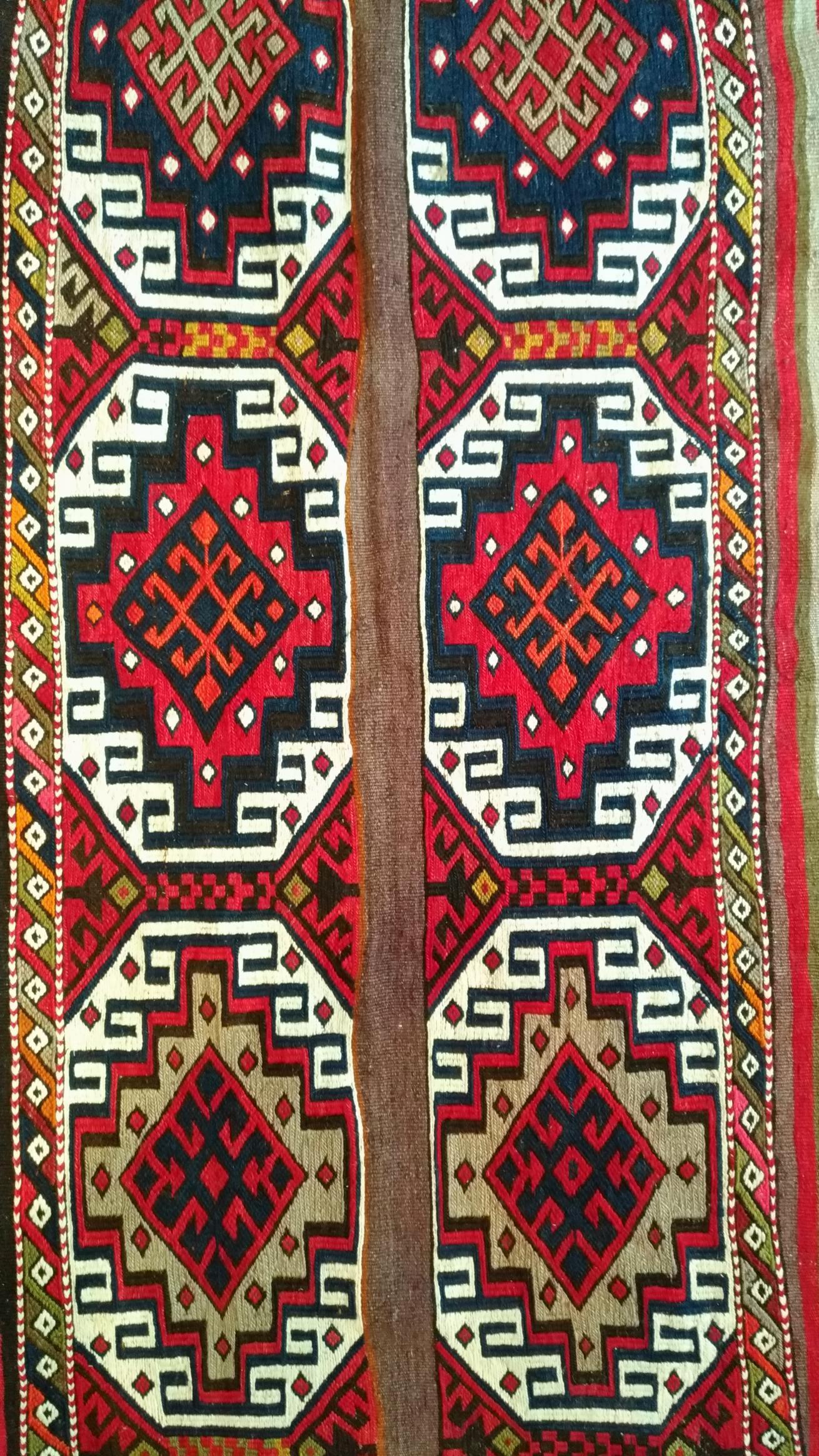 Hand-Woven 1122, Turkish Kilim Chuval For Sale