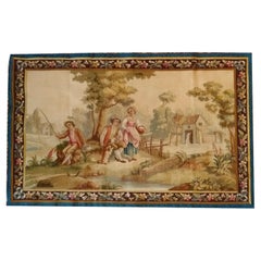 1124, 19th Century Aubusson Tapestry