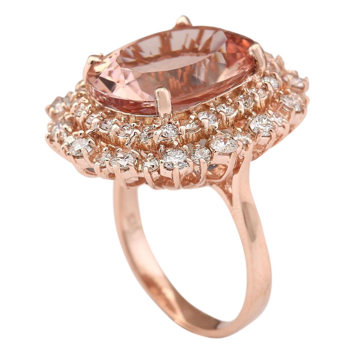 morganite rose gold ring