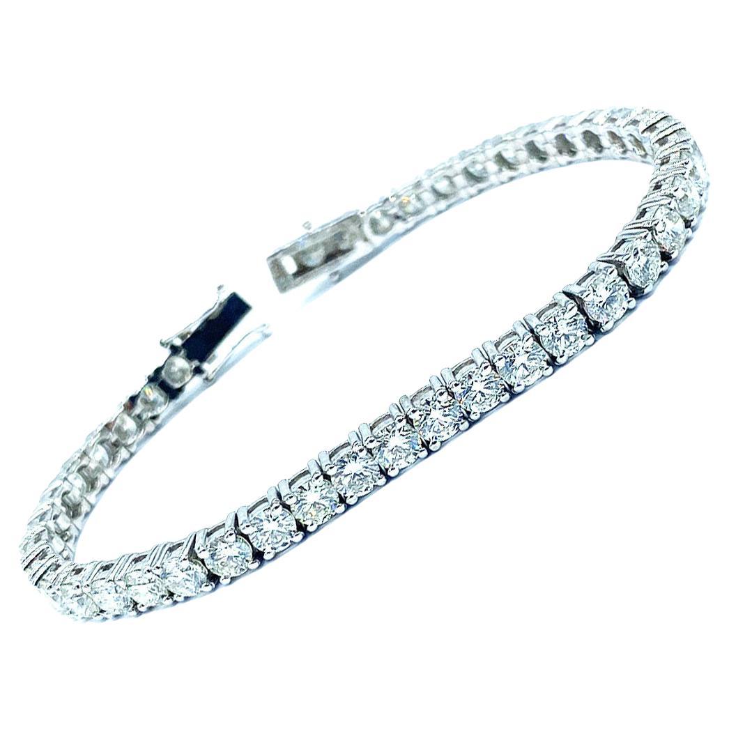 6.25 Carat S Link Diamond Gold Tennis Bracelet at 1stDibs 6.25