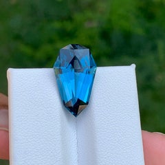 11.25 Carat Natural Loose London Blue Topaz Stone Fancy Cut African Gemstone