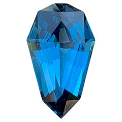 11.25 Carat Natural Loose London Blue Topaz Stone Fancy Cut African Gemstone