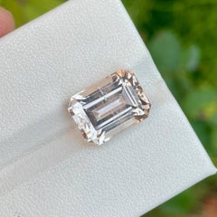 11.25 Carats Loose Topaz Stone Emerald Cut Natural Pakistani Gemstone