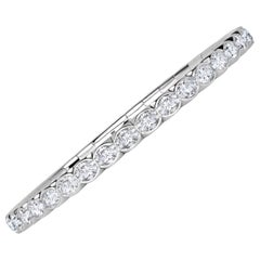11.25ct Oval Cut Diamond Stretch Tennis Bracelet in 18K White Gold