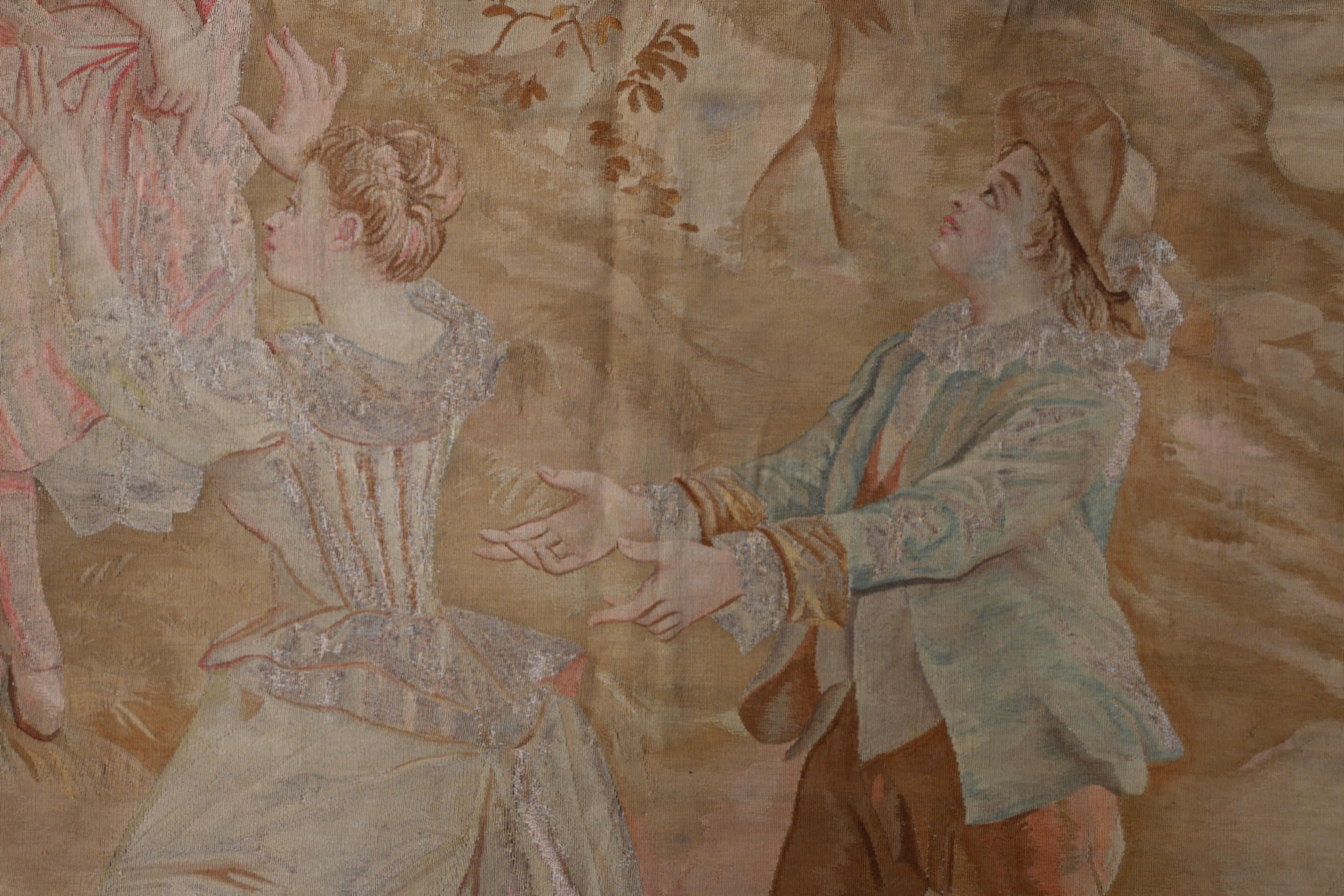 1128, Aubusson-Wandteppich aus dem 19. im Angebot 6