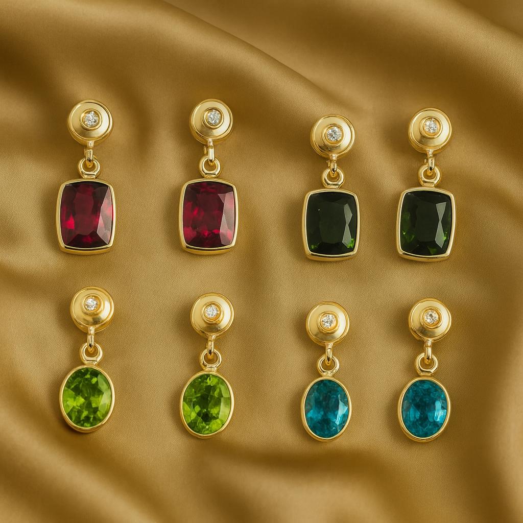 11.28 Carat Total Cushion Rubellite Tourmaline and Diamond Drop Earrings im Angebot 4