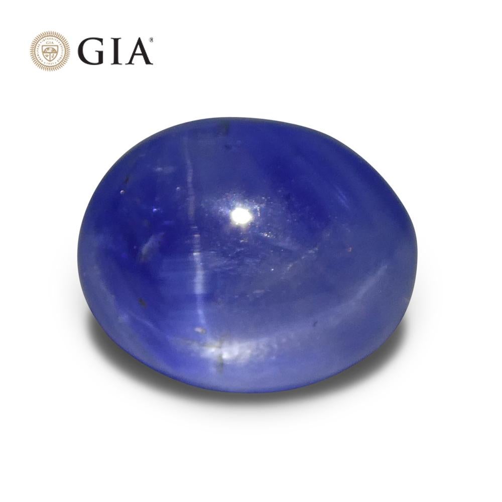 11.29ct Oval Cabochon Blue Star Sapphire GIA Certified    For Sale 5