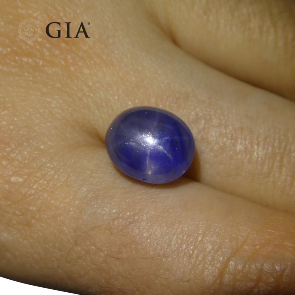 11.29ct Oval Cabochon Blue Star Sapphire GIA Certified    For Sale 1