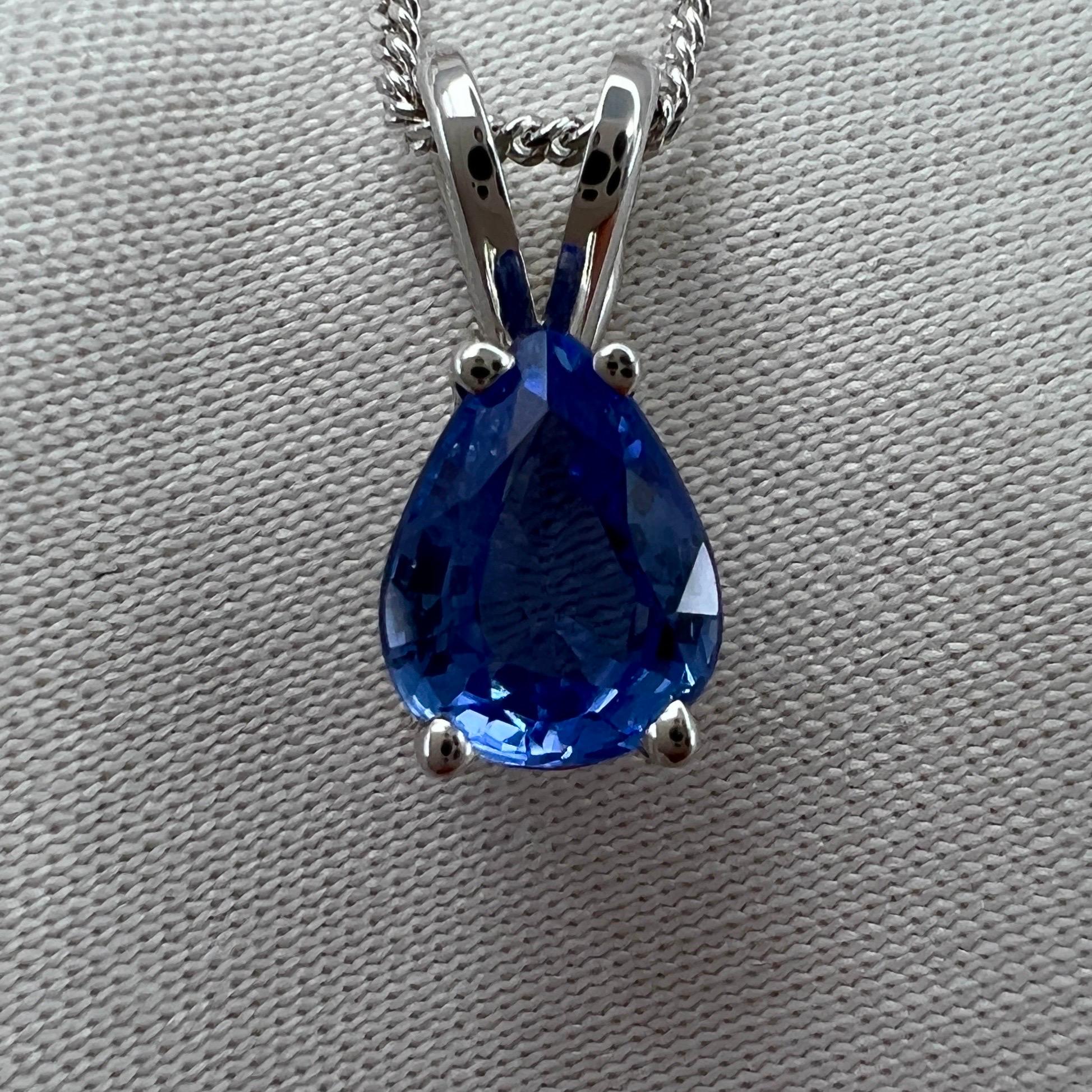 cornflower blue sapphire necklace