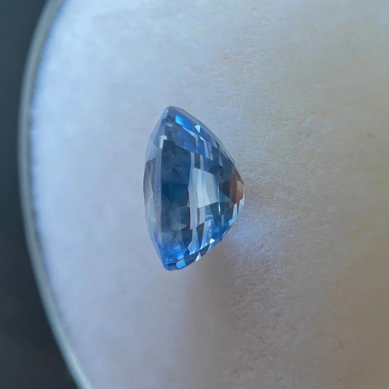 Femenino o masculino 1,12ct Zafiro de Ceilán Azul Claro Corte Ovalado Natural 6,5x4,8mm Gema Suelta VS en venta