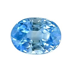 1.12Ct Ceylon Saphir Hellblau Oval Schliff Natürlich Lose Edelstein VS